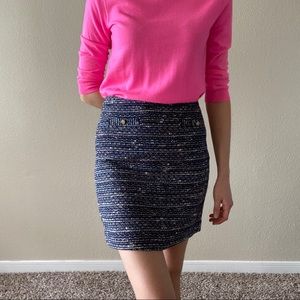 LOFT Multicolor Tweed Skirt